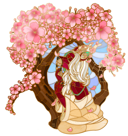 Halfbody Stained Glass